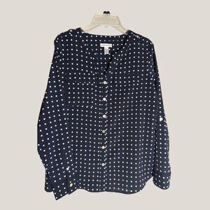 Women's Croft & Barrow Blue Dress Shirt, PXS